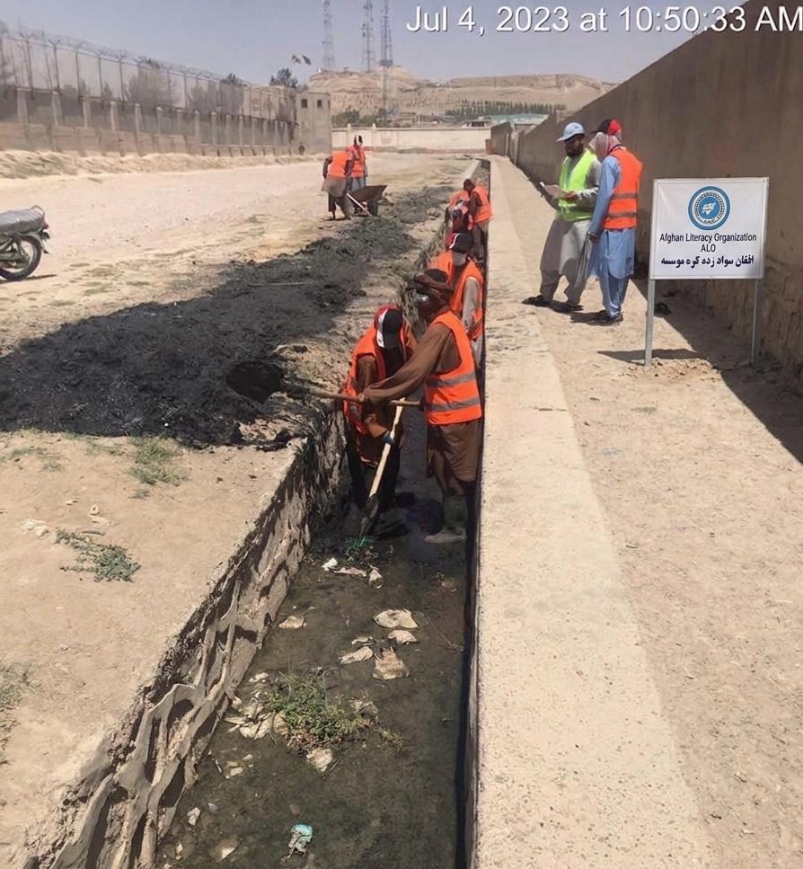 Community drains cleaning activities
